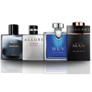Zestaw: Bleu de Chanel + Allure Sport + BLV + Bvlgari Man in Black 100ML